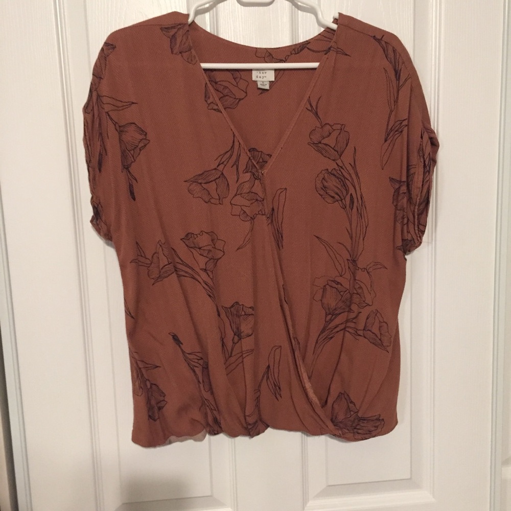 Faux wrap top